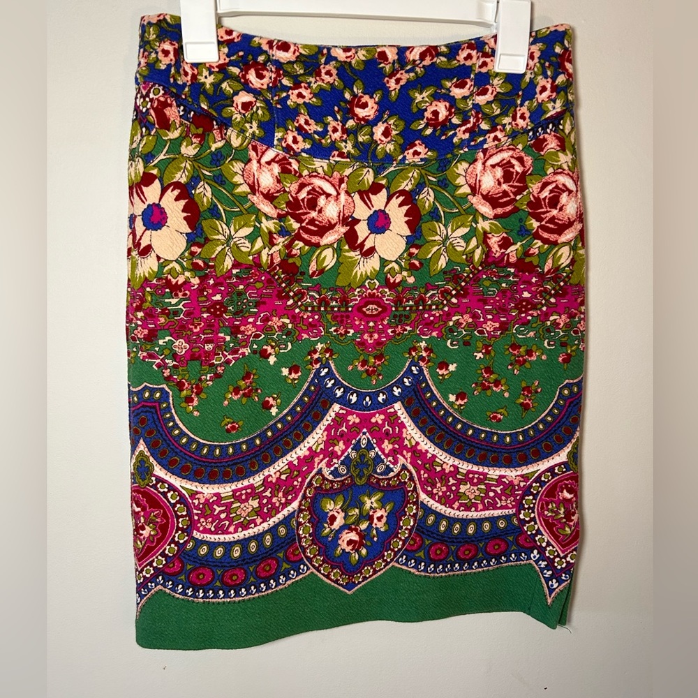 Floral fabric skirt